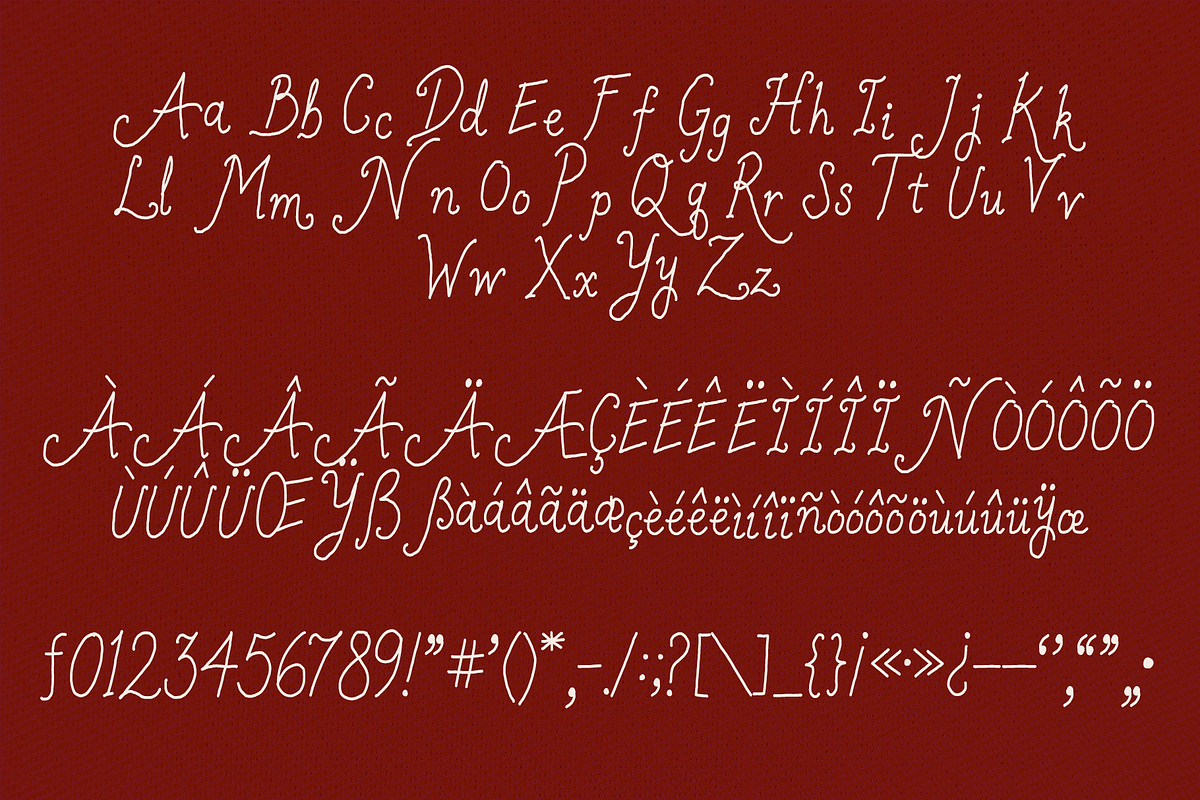 Letters From Rory Whimsical Script, a Script Font by Nonceni (Photo 15 of 15)