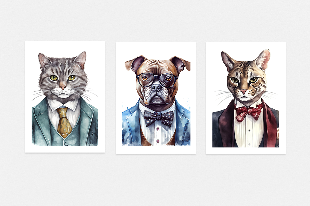 Animals in Suits Collection, an Animal Illustration by artsy-fartsy (Photo 13 of 14)