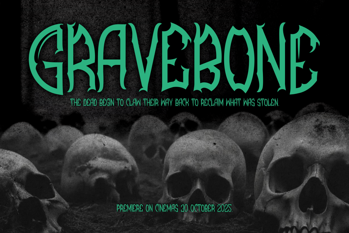 Metagra Metal Font, a Font by PutraCetol Studio (Photo 4 of 5)