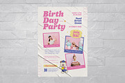 Y2K Birthday Party Flyer Template, a Flyer Template by BrandPacks (Thumbnail 4 of 4)