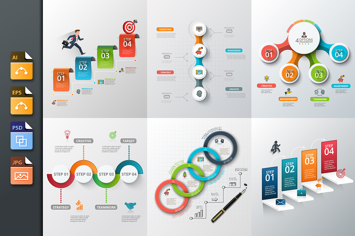 Diagrams for business infographic v5, a Presentation Template by Abert (Photo 1 of 7)