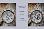 Vintage Baroque Borders & Designs, a Decorative Illustration by AW Studios (Thumbnail 6 of 11)