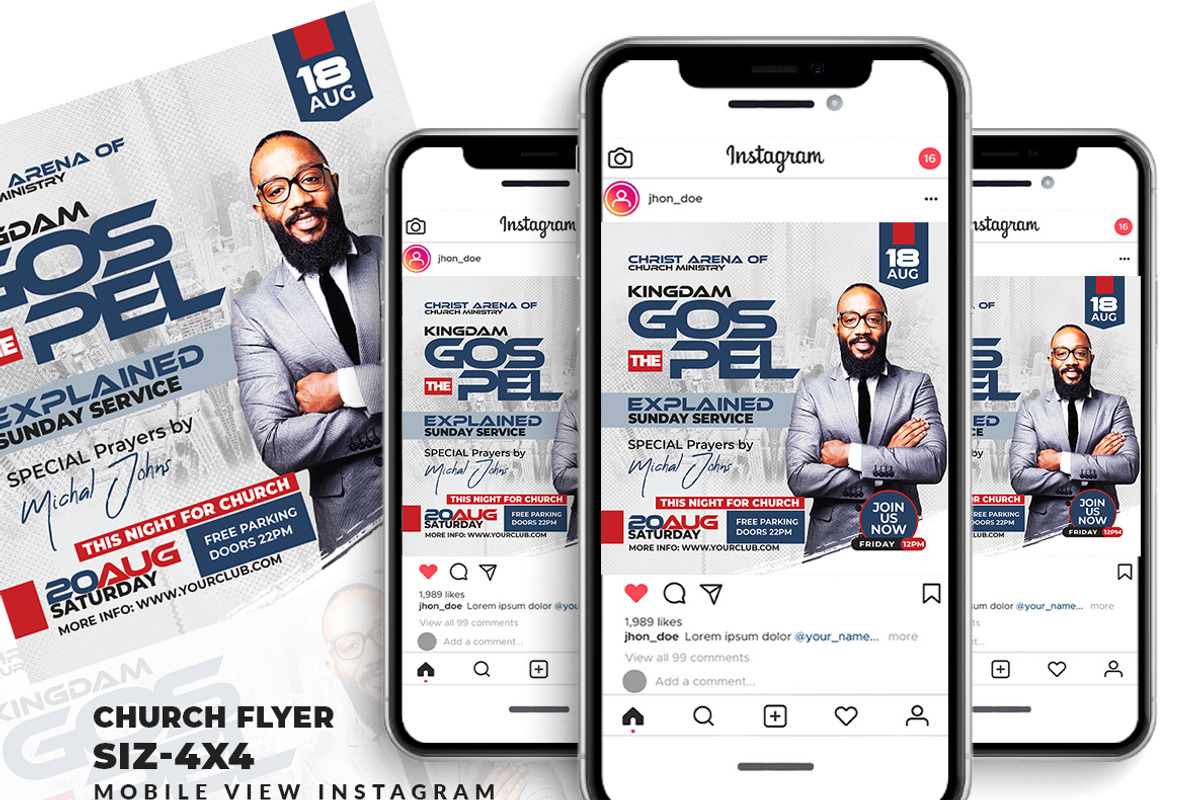 Church Flyer, a Flyer Template by AfzaalGraphics (Photo 2 of 2)