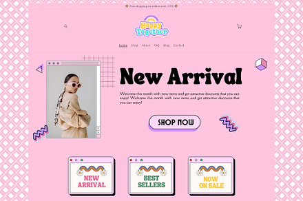 Aesthetic Pink Retro Shopify Theme