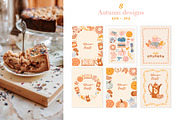 Fall & Halloween clipart. Autumn set, a Seasonal Illustration by VerAna (Thumbnail 6 of 20)