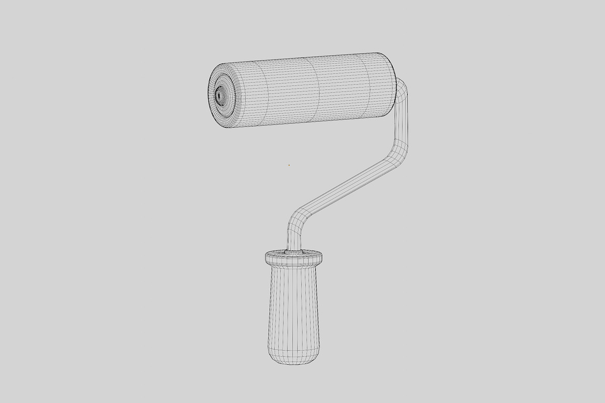 Paint Roller Brush, an Object 3D Model by fahad121 (Photo 7 of 8)