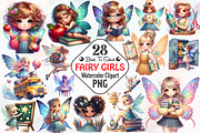 Back To School Cute Fairy Girl Png, an Illustration by RobertsArt (Thumbnail 1 of 7)