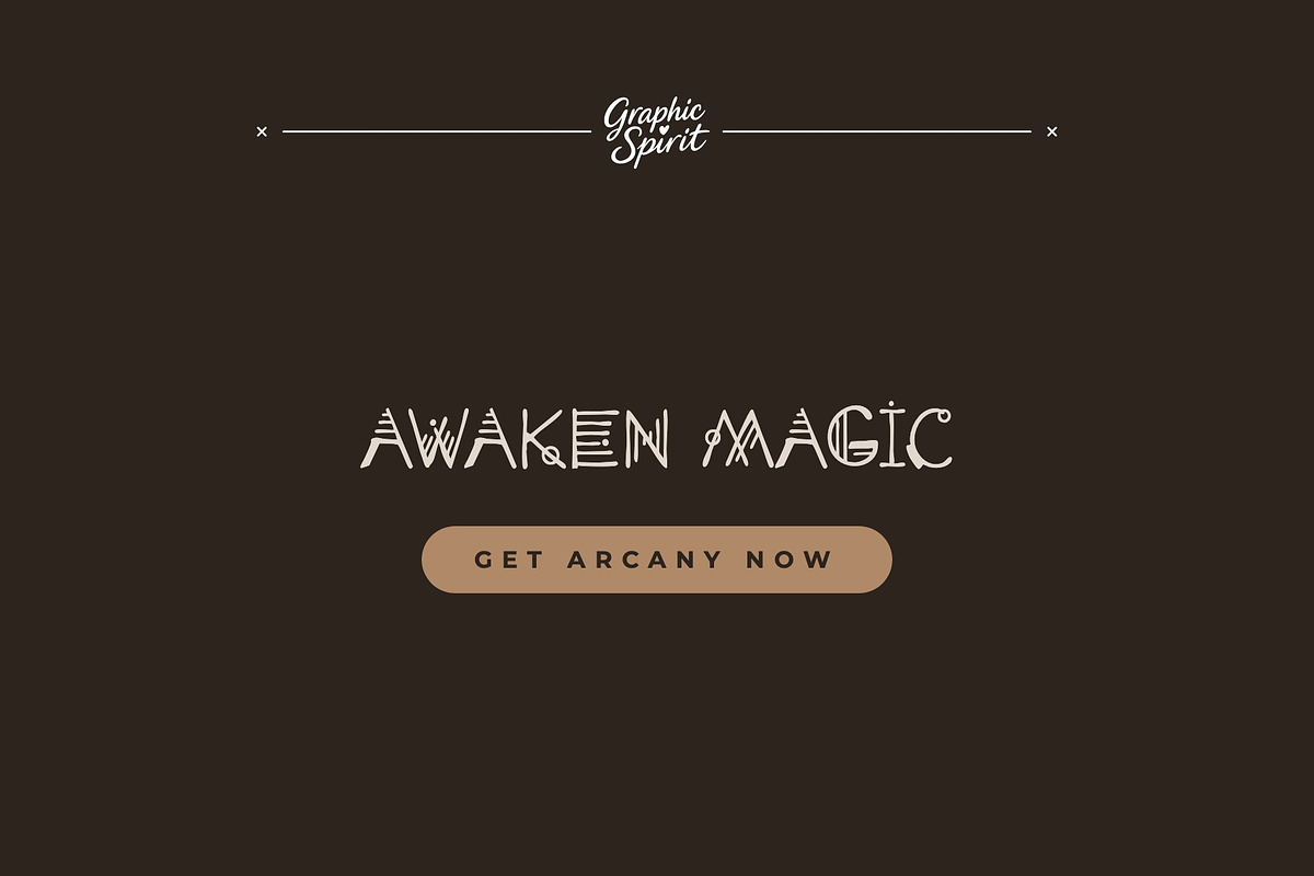 Arcany Decorative Font, a Handwritten Font by Graphic Spirit (Photo 8 of 8)