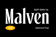 Malven - Solid Serif Font