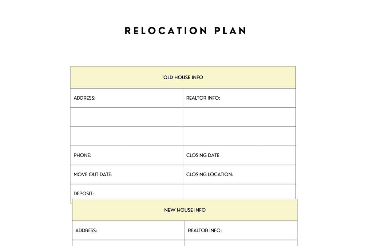 Relocation Planner, a Print Template by Brand Your Biz Co. (Photo 7 of 10)