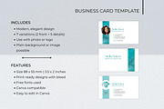 Business Card Canva Template, a Business Card Template by B2 Studio (Thumbnail 2 of 11)