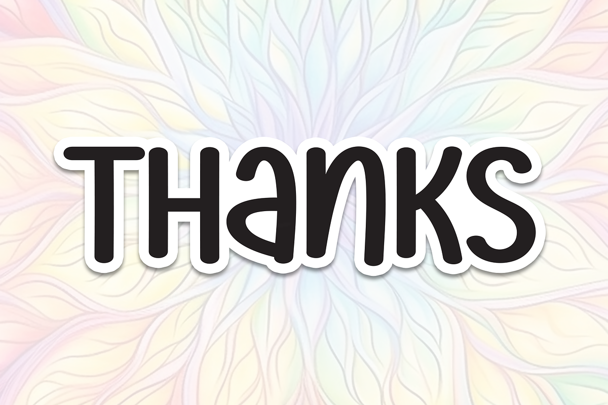 Rainbow Mandala | Script Font, a Script Font by Scratchones (Photo 8 of 8)