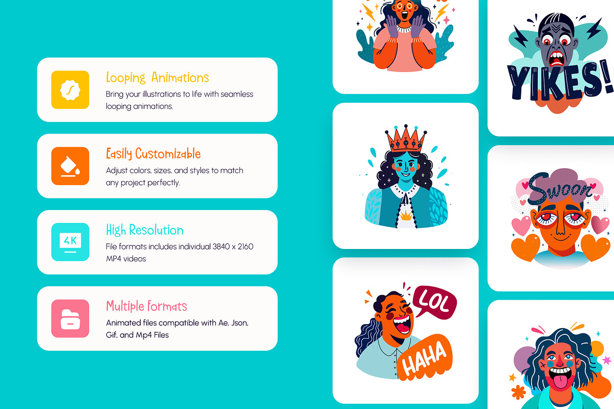 Animated Gen Z Reaction Stickers, an Emoji Icon by Creative Stall (Photo 2 of 5)