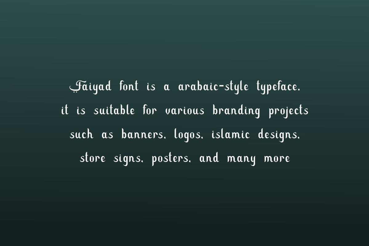 Faiyad - Arabic Ramadhan Font, a Sans Serif Font by QR Design Studio (Photo 4 of 8)