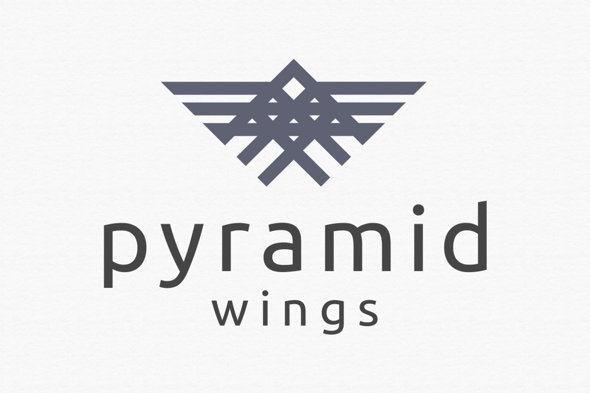 Pyramid Wings Logo Template, a Branding & Logo Template by PixaSquare (Photo 1 of 3)