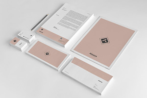 Brand Identity Stationery Template, a Stationery Template by retrographix