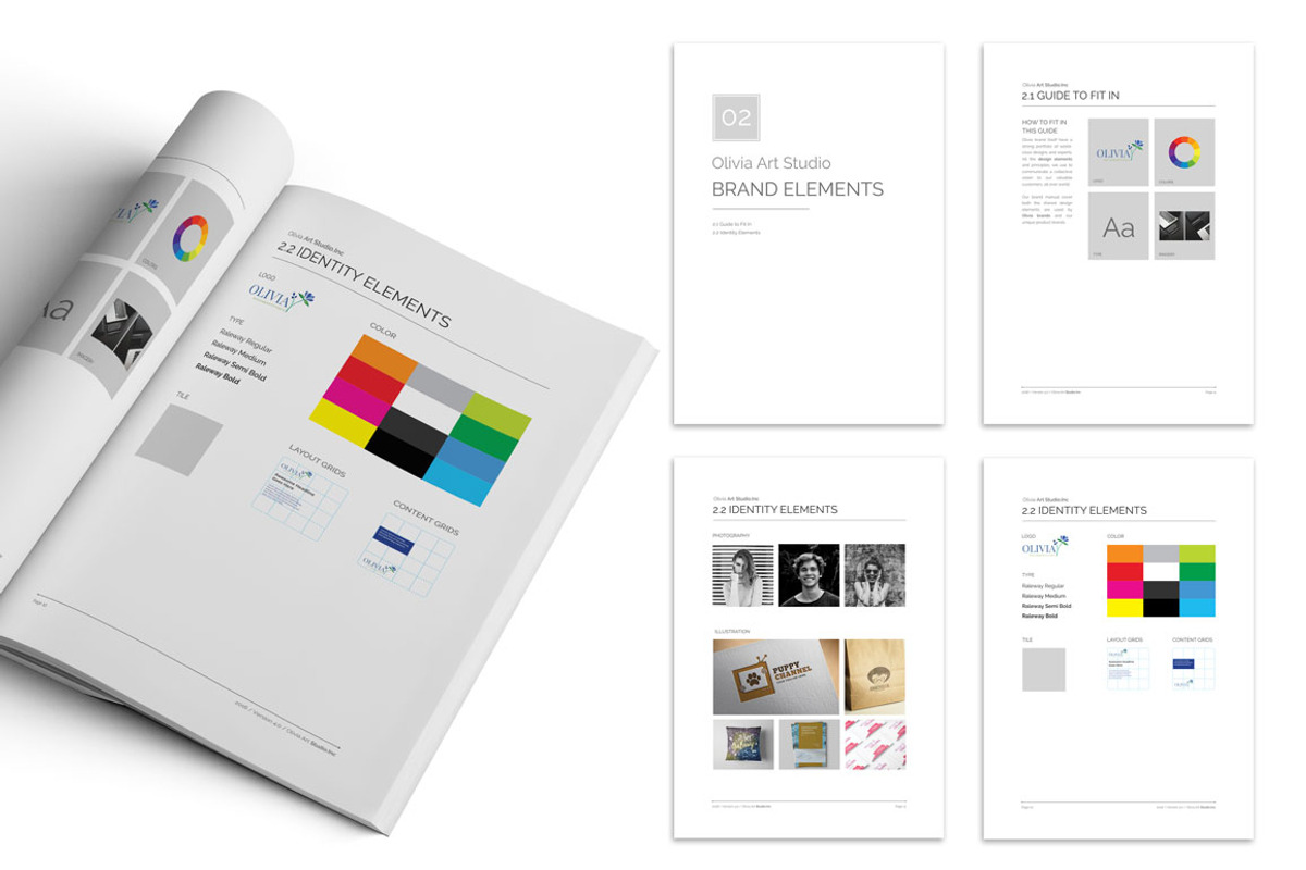 OLIVIA Brand Guideline, a Brochure Template by Typography Prime (Photo 5 of 8)