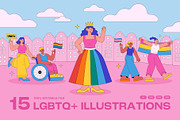 LGBT Pride Illustration, an Object Illustration by DesignerCandies (Thumbnail 1 of 6)