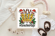 Christmas Pencils Teacher Christmas, an Illustration by CraftArtStudio (Thumbnail 4 of 4)