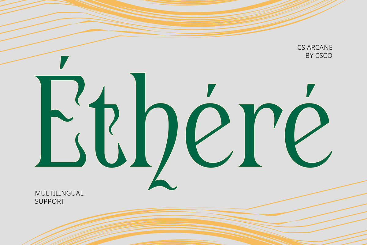 CS Arcane – Decorative Font, a Serif Font by Craft Supply Co. (Photo 6 of 8)