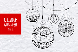 Christmas garland set vol.1