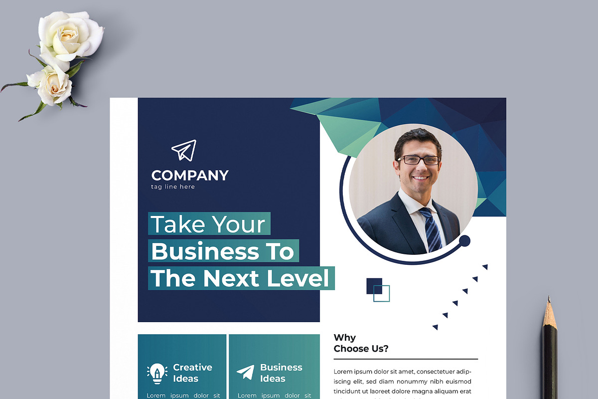 Business Flyer Design Template, a Templates & Theme by MightyDesign (Photo 2 of 8)