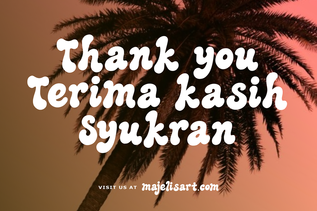 Matuwa - Display font, a Handwritten Font by Majelis Art (Photo 10 of 10)