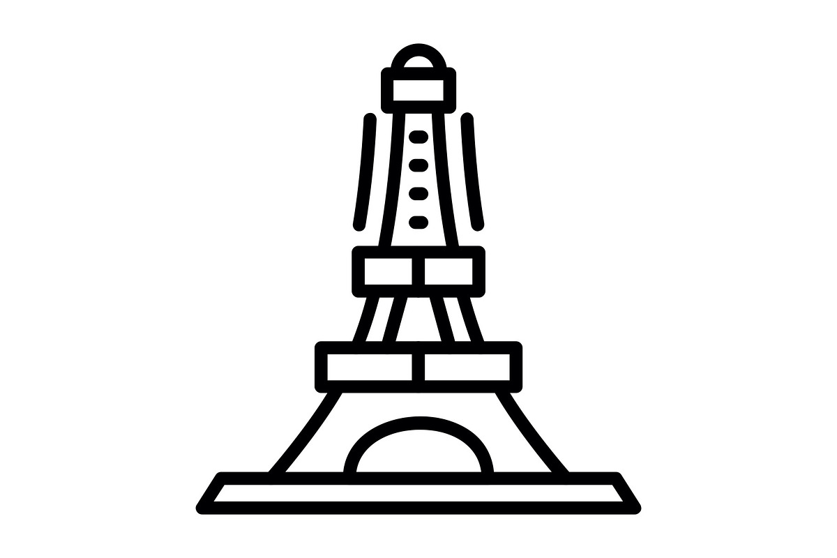 Eiffel Tower Line Icon, an Icon by Pexelpy (Photo 1 of 2)