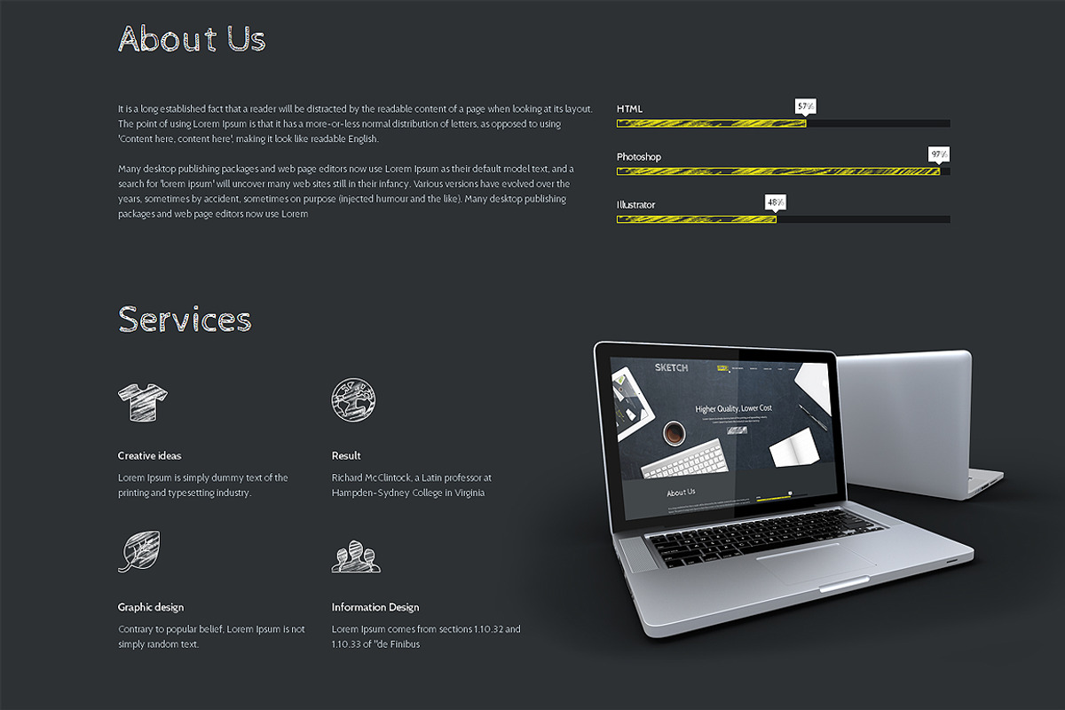 Sketch Responsive One Page Theme, a Landing Page Template by IceTemplates (Photo 2 of 3)