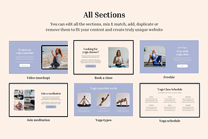 Yoga Coach Rachelle Website Template