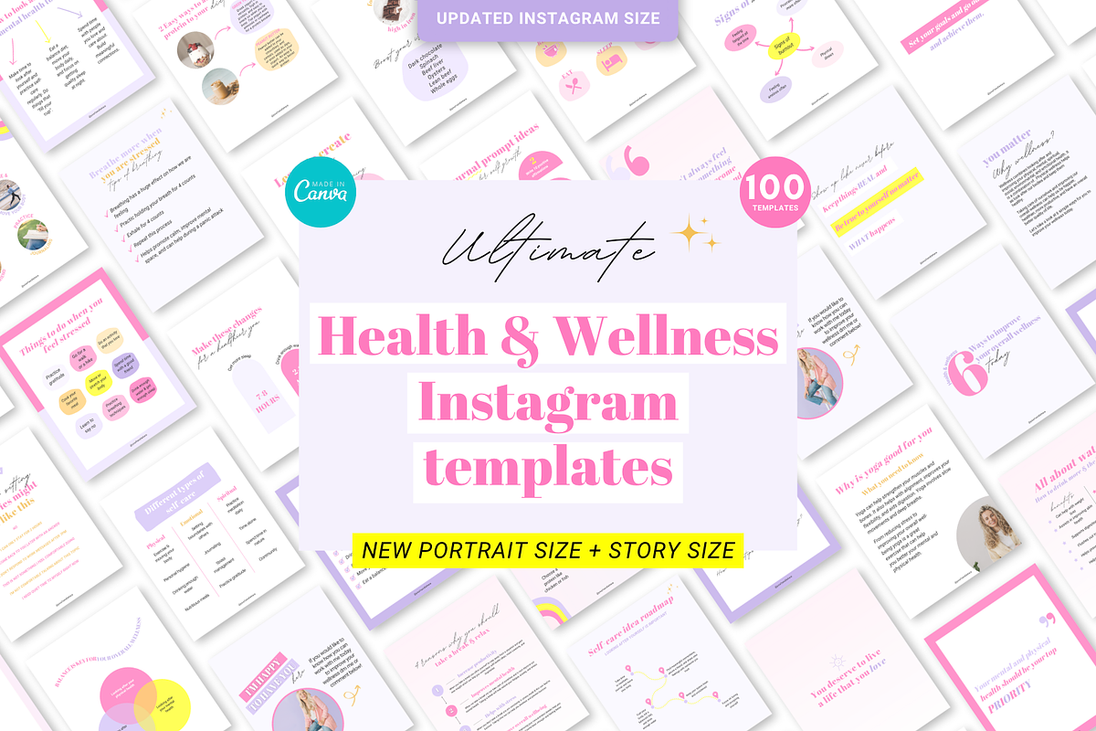 Mental health Canva template bundle, a Social Media Template by Cate Creates (Photo 5 of 11)
