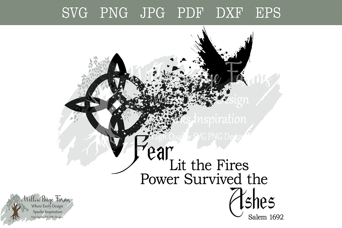 Salem 1692 –Fear Lit the Fires ashes, an Object Illustration by Willow Paige Farms (Photo 1 of 9)
