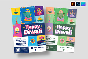 Diwali Flyer, a Flyer Template by BrandPacks