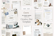 Zine Editable Canva Template, a Magazine Template by Tabitha Emma (Thumbnail 1 of 7)