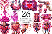 Retro Howdy Western Valentine PNG, an Object Illustration by KennedyStudio (Thumbnail 1 of 5)