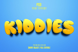 Kiddies 3d Text Effect