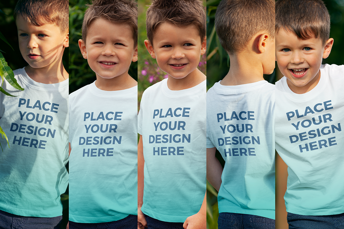 Boys T-shirt Mock-up, a Shirt Mockup by Mint Pixels (Photo 2 of 6)