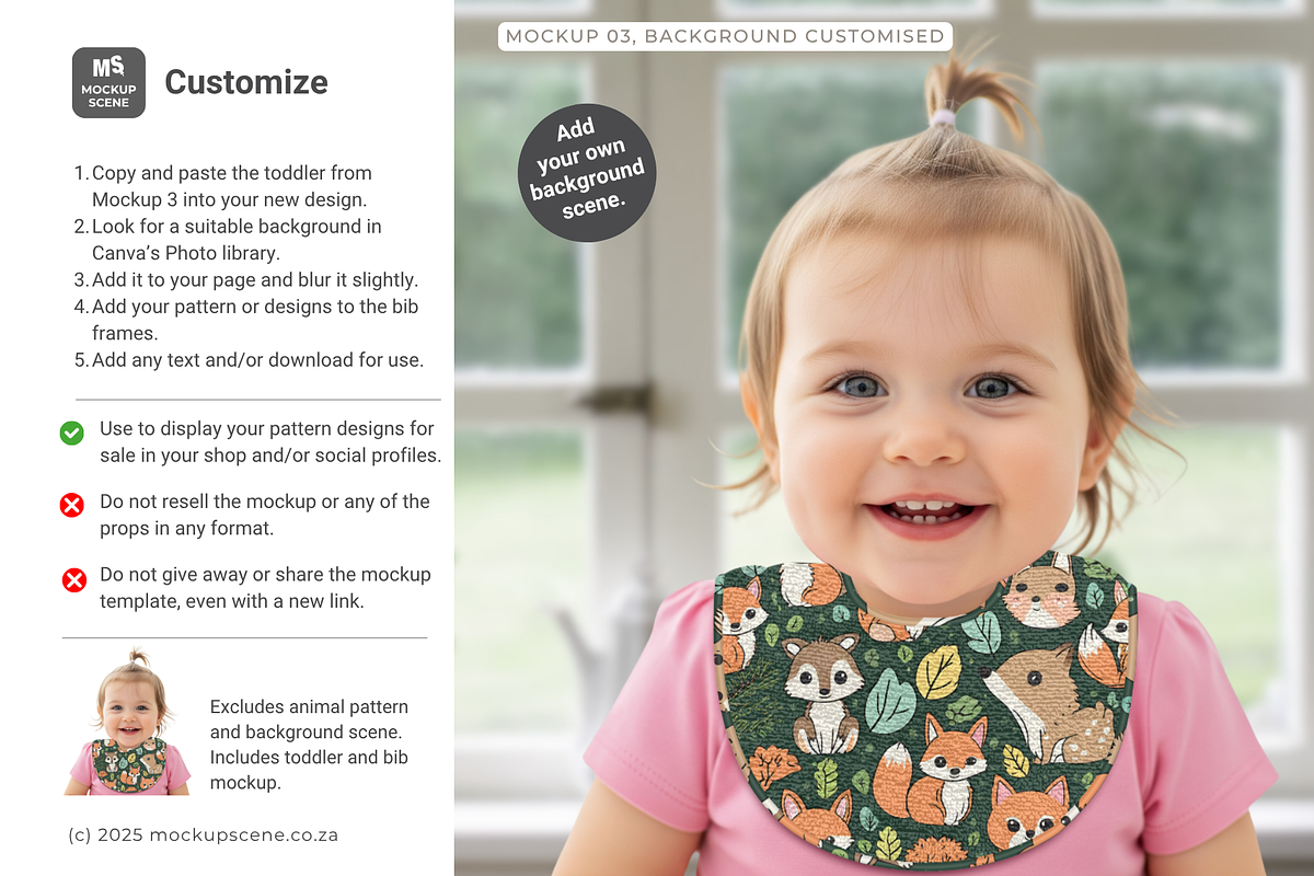 Toweling Bib Canva Mockup, an Apparel Mockup by Mockup Scene (Photo 8 of 10)