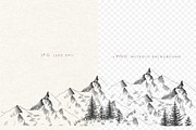 Mountains. Sketch landscape., an Illustration by Canatic (Thumbnail 2 of 6)