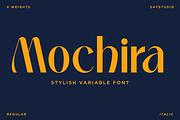 Mochira - Stylish Variable Font, a Sans Serif Font by Say Studio (Thumbnail 1 of 13)