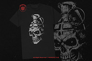 10 Bundle Dark Art Grenade Skull Bom, an Illustration by Morspective (Thumbnail 2 of 7)