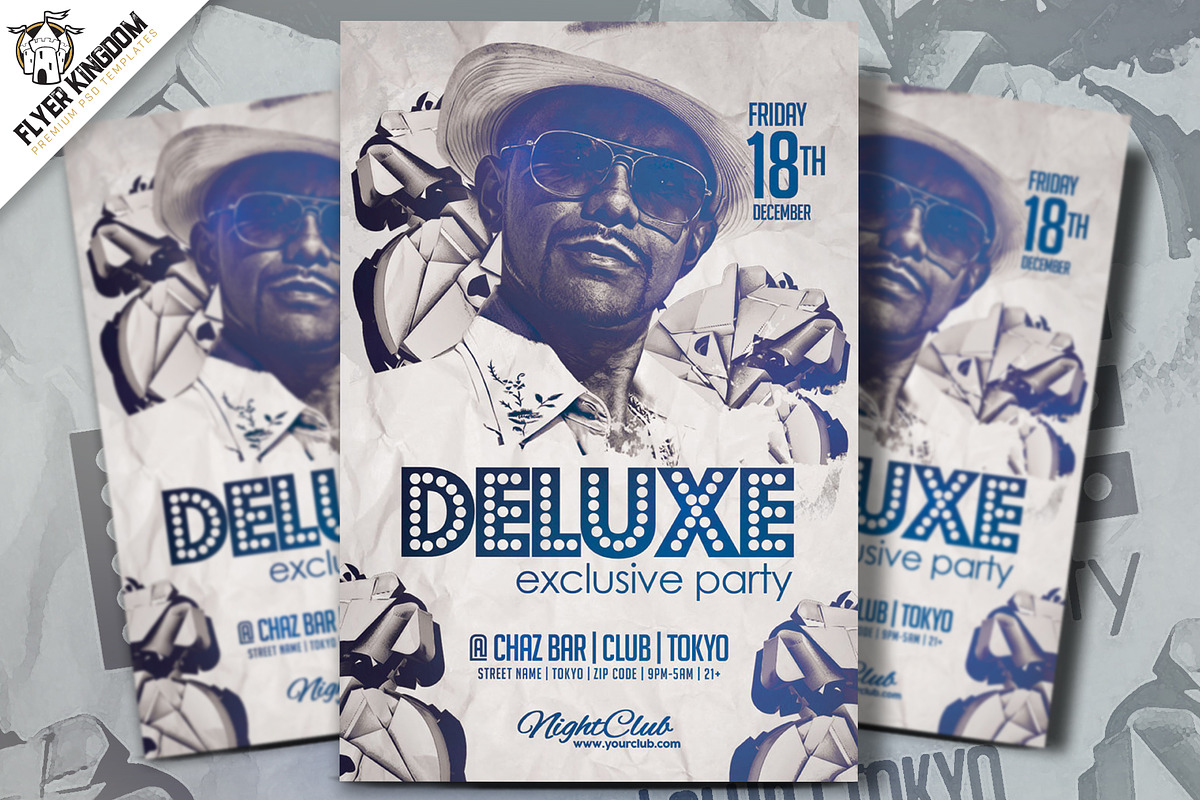 Deluxe Party Flyer Template, a Flyer Template by FlyerKingdom