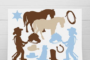 Cowboy Clipart, Wild West, Western