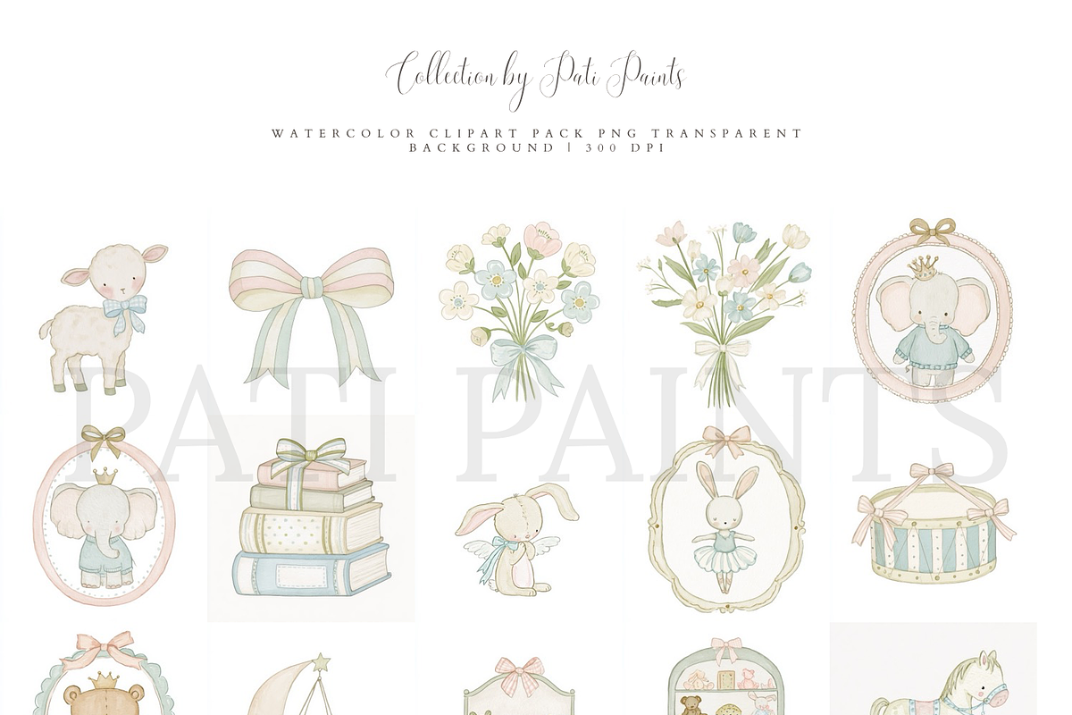 Baby Shower Nursery Clipart, an Object Graphic by Pati Paints (Photo 9 of 12)