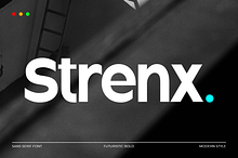 Strenx - Modern Futuristic Font