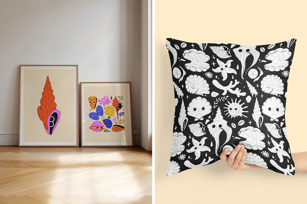Shells & Pals: Vector Illustrations, an Object Illustration by marmarina (Photo 8 of 11)
