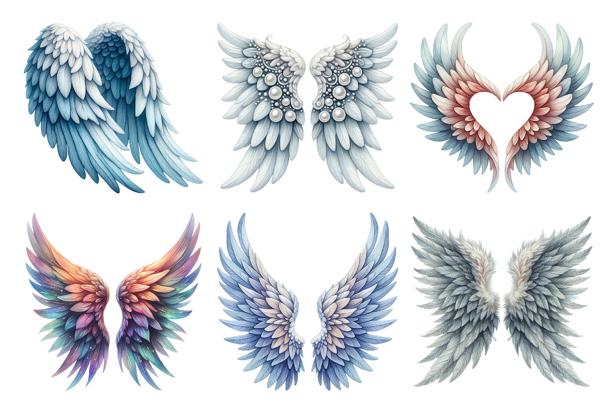 Heaven Angel Wings  Clipart, an Illustration by Daily.Designs (Photo 4 of 5)