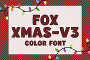 Fox Xmas-V3 Color Font, a Symbol Font by Fox7 By Rattana (Thumbnail 1 of 7)