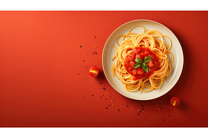 cuisine plate food background ai, a Food & Drink Photo by pikepicture