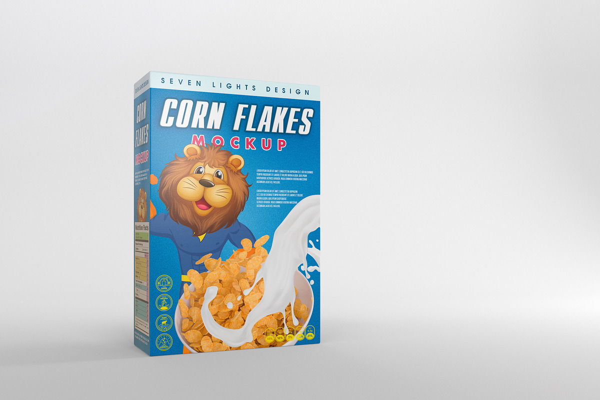 Cereal Package Mockup, a Packaging Mockup by Seven Lights (Photo 6 of 15)